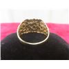 Image 5 : 10k Gold Nugget-Style “Mom” Ring, Size 8, 3.1 g