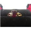 Image 1 : 10k Gold and Garnet Ring, Size 6, 1.2 g