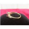 Image 4 : 10k Gold and Garnet Ring, Size 6, 1.2 g