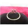 Image 5 : 10k Gold and Diamond “N” Initial Ring, Size 7 1/2, 1.3 g