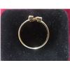 Image 6 : 10k Gold and Diamond “N” Initial Ring, Size 7 1/2, 1.3 g