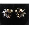 Image 1 : 10k Gold and Diamond Earrings, 2 g