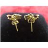 Image 3 : 10k Gold and Diamond Earrings, 2 g