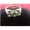 Image 3 : 14k Gold and Diamond Ring, Size 8 1/2, 4.6 g