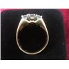 Image 4 : 14k Gold and Diamond Ring, Size 8 1/2, 4.6 g