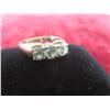 Image 6 : 14k Gold and Diamond Ring, Size 8 1/2, 4.6 g