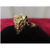 Image 1 : 10k Gold Nugget-Style Heart Ring, Size 6 1/2, 2.2 g