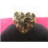 Image 2 : 10k Gold Nugget-Style Heart Ring, Size 6 1/2, 2.2 g