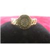 Image 2 : 10k Gold Versace-Style Ring, Size 10 1/2, 2 g