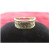 Image 2 : 10k Gold and Diamond Versace-Style Ring, Size 7, 1.7 g