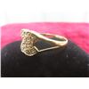 Image 3 : 10k Gold and CZ Chanel-Style Ring, Size 12, 2.4 g
