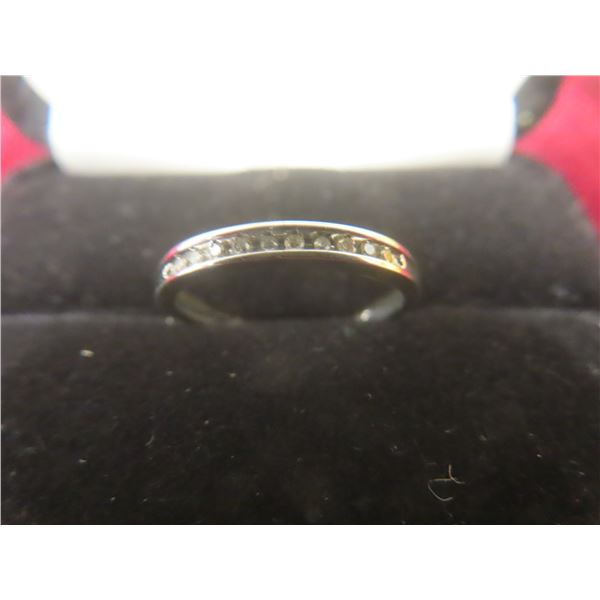 10k White Gold and Diamond Ring, Size 5, 1 g