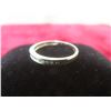 Image 2 : 10k White Gold and Diamond Ring, Size 5, 1 g