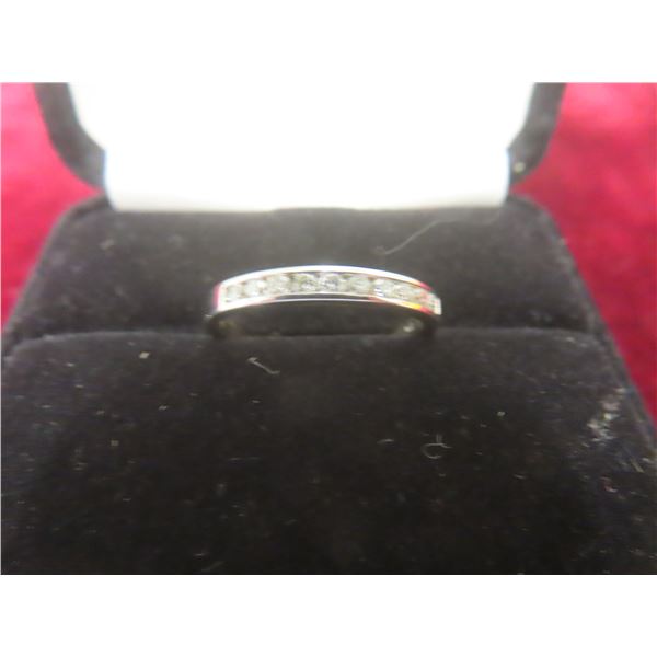 10k White Gold and Diamond Ring, Size 7 1/2, 1.9 g