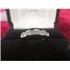Image 1 : 14k White Gold and Diamond Ring, Size 6, 4.5 g