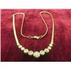Image 11 : 14k Gold and Diamond Necklace, 16" Length, with Appraisal Certificate
