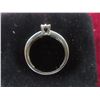 Image 4 : 10k White Gold and Diamond Ring, Size 5, 1.7 g