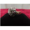 Image 2 : 14k Gold and Diamond Ring, Size 7, 5.6 g