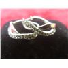 Image 1 : 10k White Gold Earrings, 1.4 g