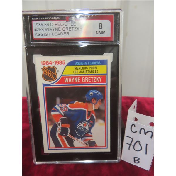 Graded Wayne Gretzky Edmonton Oilers Card
