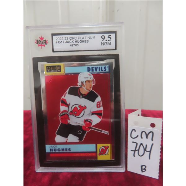 Graded Jack Hughes New Jersey Devils Card