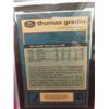 Image 3 : Graded Thomas Gradin Rookie Vancouver Canucks Card