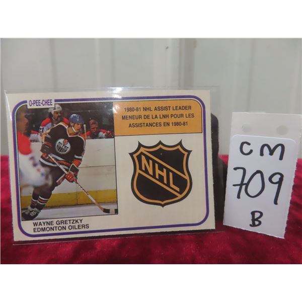 Wayne Gretzky Edmonton Oilers Card