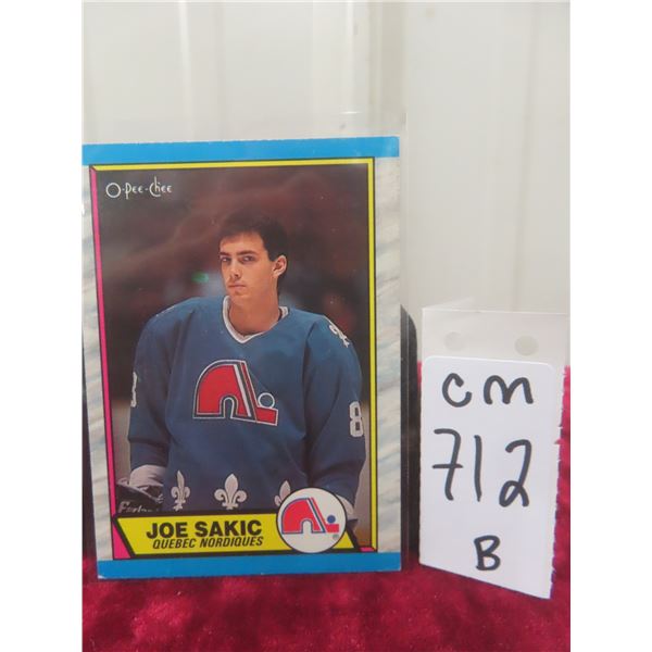 Rookie Joe Sakic Quebec Nordiques Card