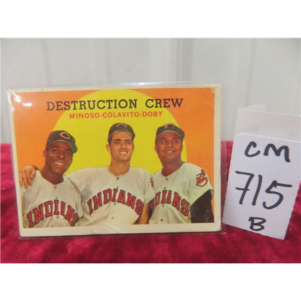 1959 Topps Destruction Crew Baseball Card