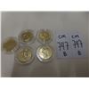 Image 1 : Five Gold-Plated U.S. Five-Cent Coins