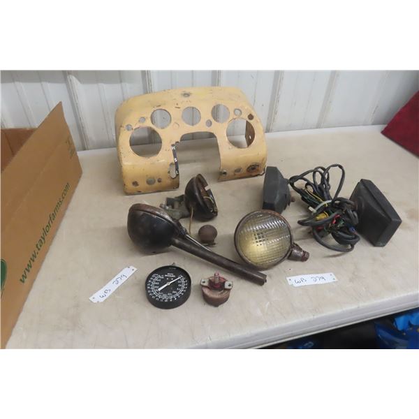 Vintage Case 730 Tractor Dash With Lights and Parts