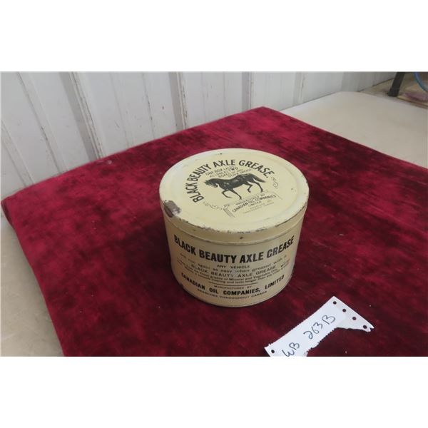 Antique Canadian Oil Co. Black Beauty Axle Grease Tin