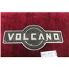 Image 1 : Vintage Aluminum ‘Volcano’ Industrial Sign, 17" x 12"