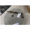 Image 3 : Large Antique Mill Grinding Wheel With Axle