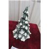 Image 2 : Vintage 15" x 10" Ceramic Snowy Tabletop Christmas Tree Decoration