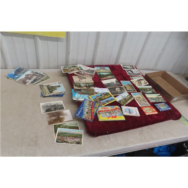 Over 100 Vintage Postcards With Tobacco Box