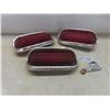 Image 1 : Three Vintage 1961 Chevy and Pontiac Red Tail Lights and Assemblies