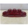 Image 2 : Two Vintage 1951 Chevy Meteor Red Tail Light Plastic Lenses