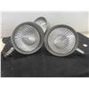 Image 3 : Three Vintage 6" GE Teardrop Spotlight Glass Lenses