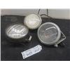 Image 1 : Two Vintage Ford 8N Tractor Lights and One John Deere Tractor Light