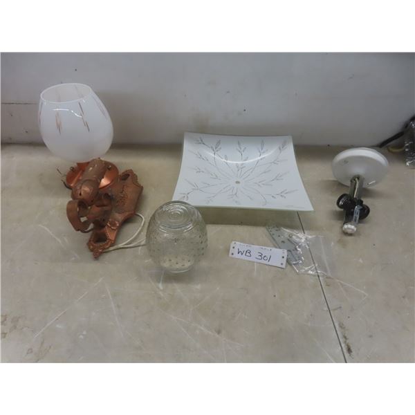 Vintage Mid-Century Ceiling Lights With Shades