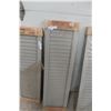 Image 3 : Eight New Old Stock Shutters: Four 14" x 47 1/2" and Four 14" x 43 1/2"