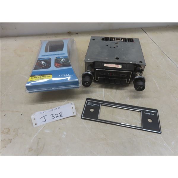 Delco AM Radio, Samsonite Cell Phone Holders and Two East St. Paul 1970–71 Snow Blazers Crests