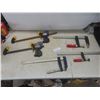 Image 1 : Five Clamps Including 12" and 18" Bar Clamps and Three Additional Clamps