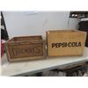 Image 4 : Two Wood Crates: Drewrys (10" x 18" x 13") and Pepsi-Cola (12" x 18" x 12")