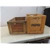 Image 5 : Two Wood Crates: Drewrys (10" x 18" x 13") and Pepsi-Cola (12" x 18" x 12")