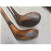 Image 12 : Vintage Golf Clubs With Bag Including Four Clubs with Wood Shaft