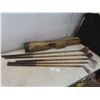 Image 1 : Vintage Golf Clubs With Bag Including Four Clubs with Wood Shaft
