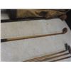 Image 8 : Vintage Golf Clubs With Bag Including Four Clubs with Wood Shaft