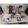 Image 1 : Six Porcelain Dolls With Four Doll Collecting Books
